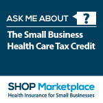 SHOP health care tax credit badge
